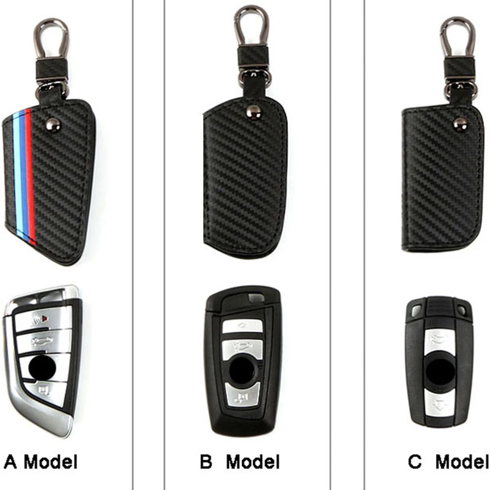 Carbon Fiber Key Chain Key Holder for Bmw Key Case for Bmw E46 for Bmw E90 E60 F10 F30 E39 E36 F20 E87 E92 for Bmw Accessories