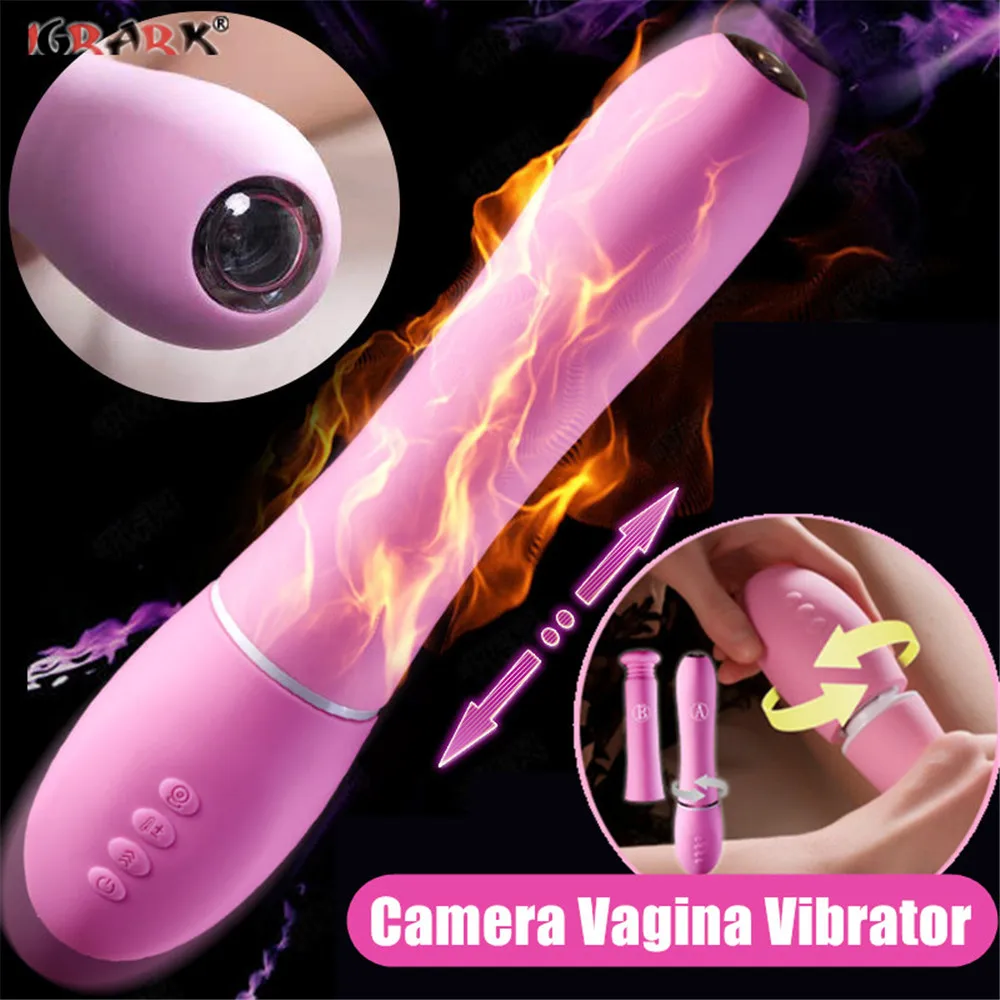 Intelligent Pussy Anal Camera Female Vagina Vibrator Mobile APP Control Heating Massage Masturbation Cup Adult Sex Toy for Women