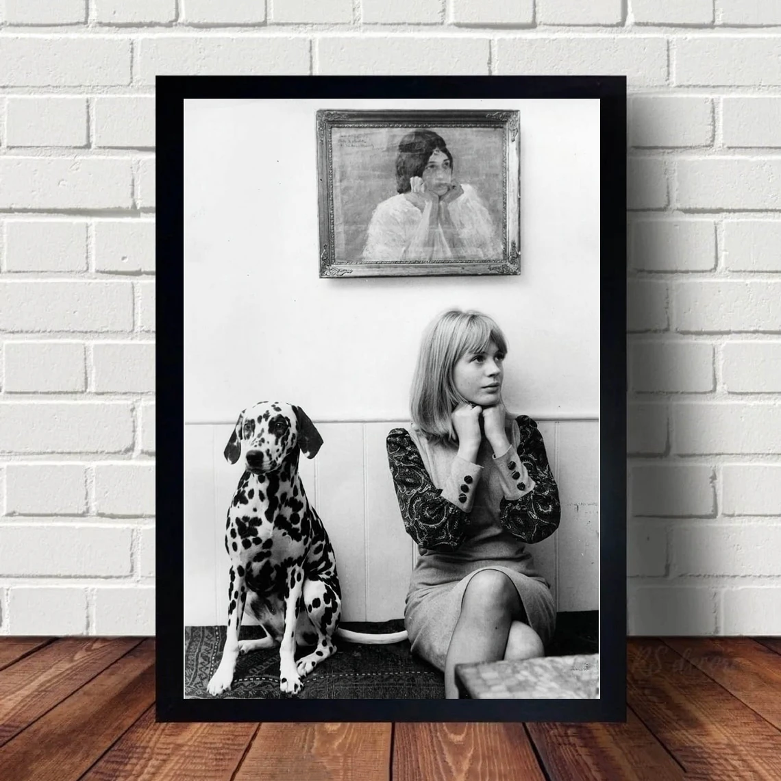 Marianne Faithfull Dalmatian Poster Movie Poster Wall Art Canvas Painting Bedroom Living Room Home Decoration (No Frame)