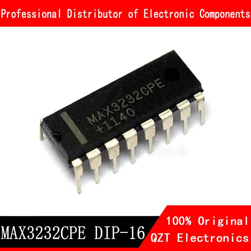 10 개/몫 MAX3232CPE MAX3232 DIP-16 MAX3232EPE DIP16 새로운 원본 재고 있음