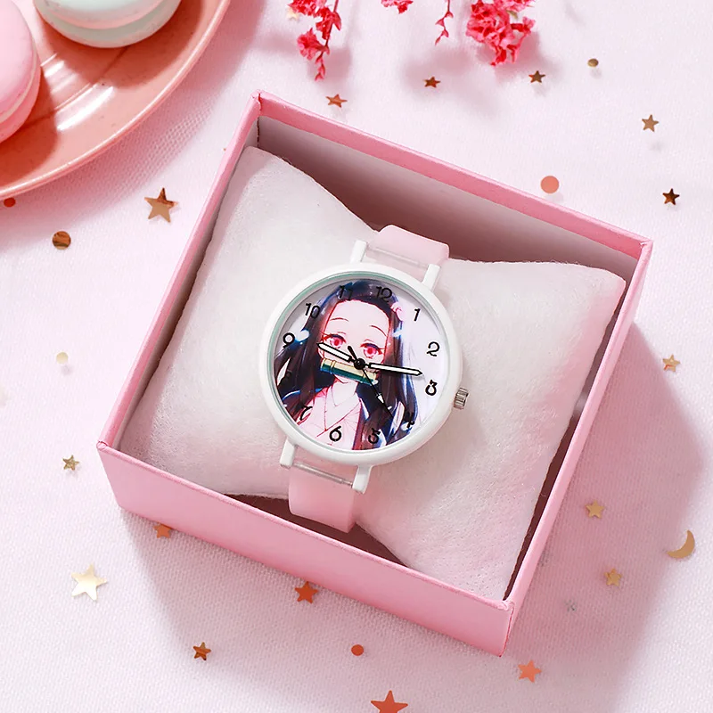 New Demon Slayer watch Kimetsu No Yaiba Anime Figure Children Cartoon watch For Kids Boys Girls Gifts Toys No   Box