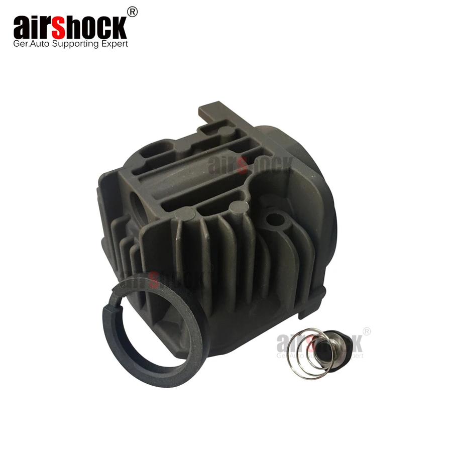 AirShock Air Compressor Heand Cylinder Piston With O-Ring Spring Valve For VW Touareg Cayenne Jeep Bmw X5 E53 Audi Q7 C6