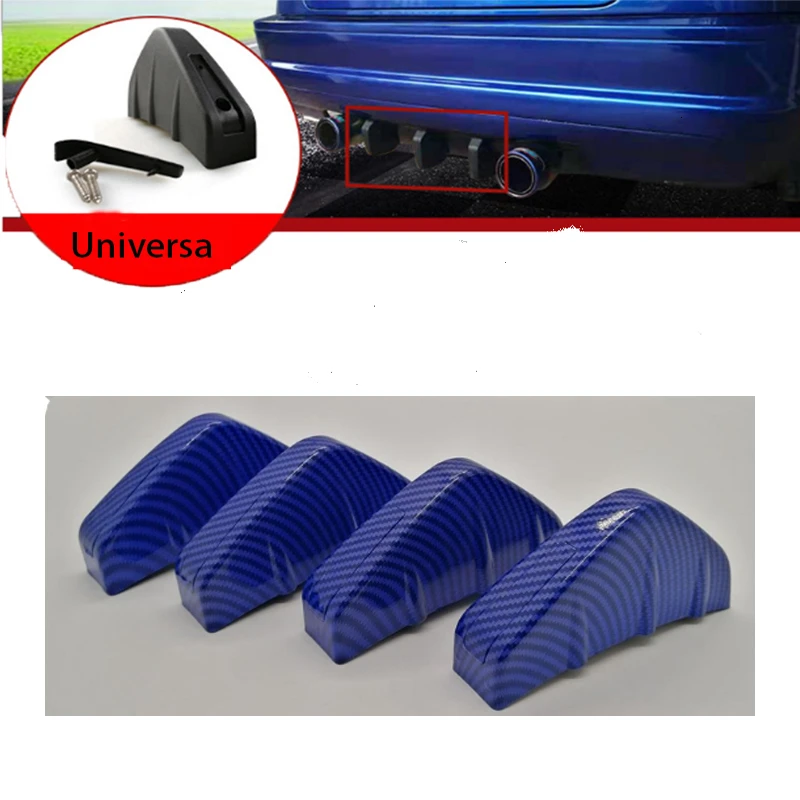 

Универсальный автомобильный модифицированный диффузор заднего бампера, формованный плавник акулы, спойлер, шасси, декоративная установка, дефлектор, 4 шт.