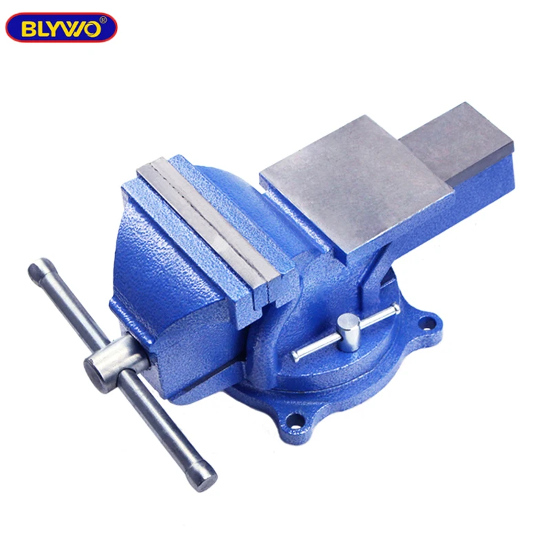 3inch Cast Iron Bench Vise 360 Degree Swivel Base With Anvil Vice Rotary Adjustable Bench Vise