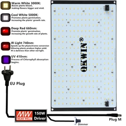 Placa cuántica de luz Led de 240W, espectro completo, Samsung LM301B, LM301B, gran oferta