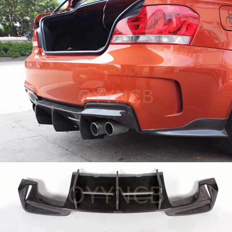 

For BMW E82 Rear Bumper Diffuser Carbon Fiber/FRP Lip Guard Material Fit for BMW 1 Series E82 1M Base Coupe 2 Door 2011