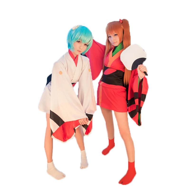 Asuka Langley Soryu Ayanami Rei Kimono Cosplay Costume