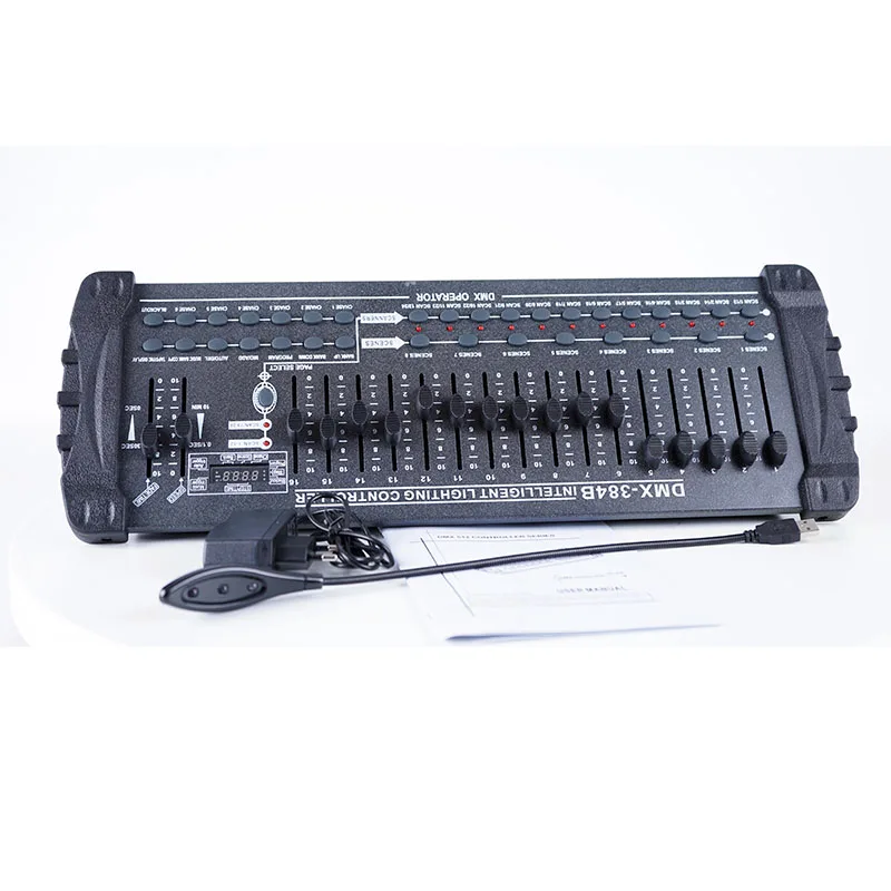 Multifunctionele 384/192 Console DMX512 Controller Is Verplaatsen Koplamp Bijpassende Effect Dj Stage Verlichting Party Controller