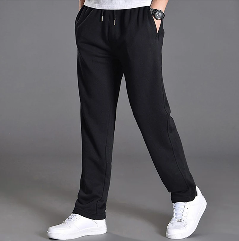 Cotton Men Sweatpants Sports Joggers Pant Tracksuit Jogging Trouser Plus Size 5xl 6xl 7xl Sportswear Wide Leg Cloth 2023 Spring