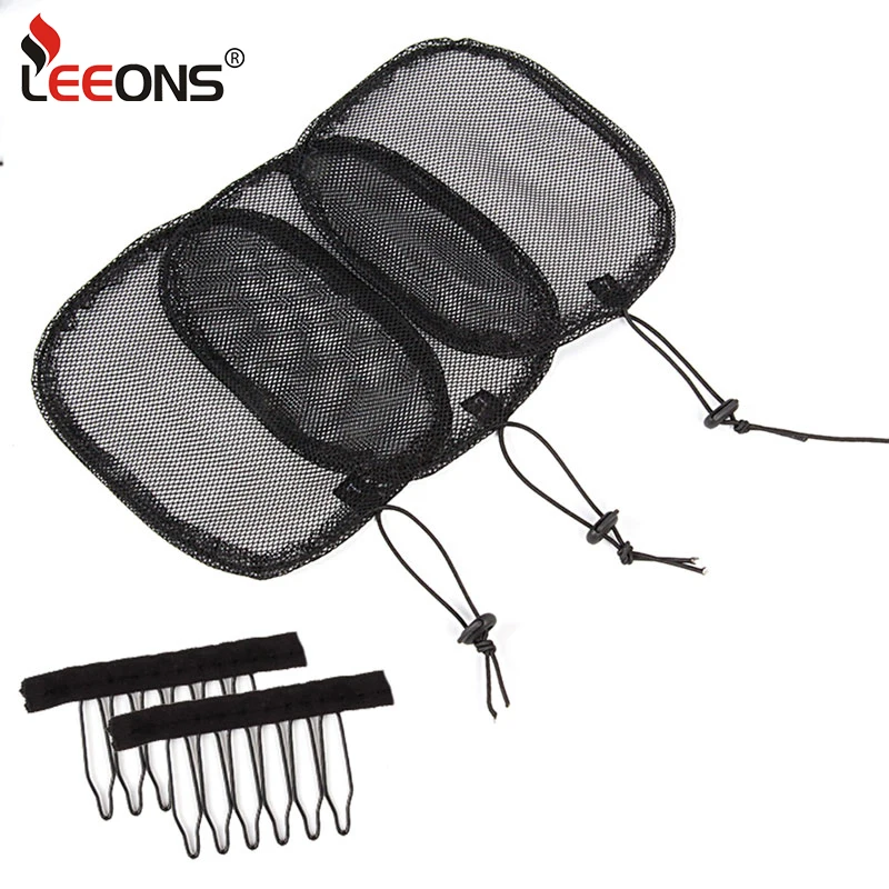 Filet à cheveux avec sangle réglable pour queue de cheval exécutif, casquettes de perruque, cordon de proximité, noir, document de qualité, guleless