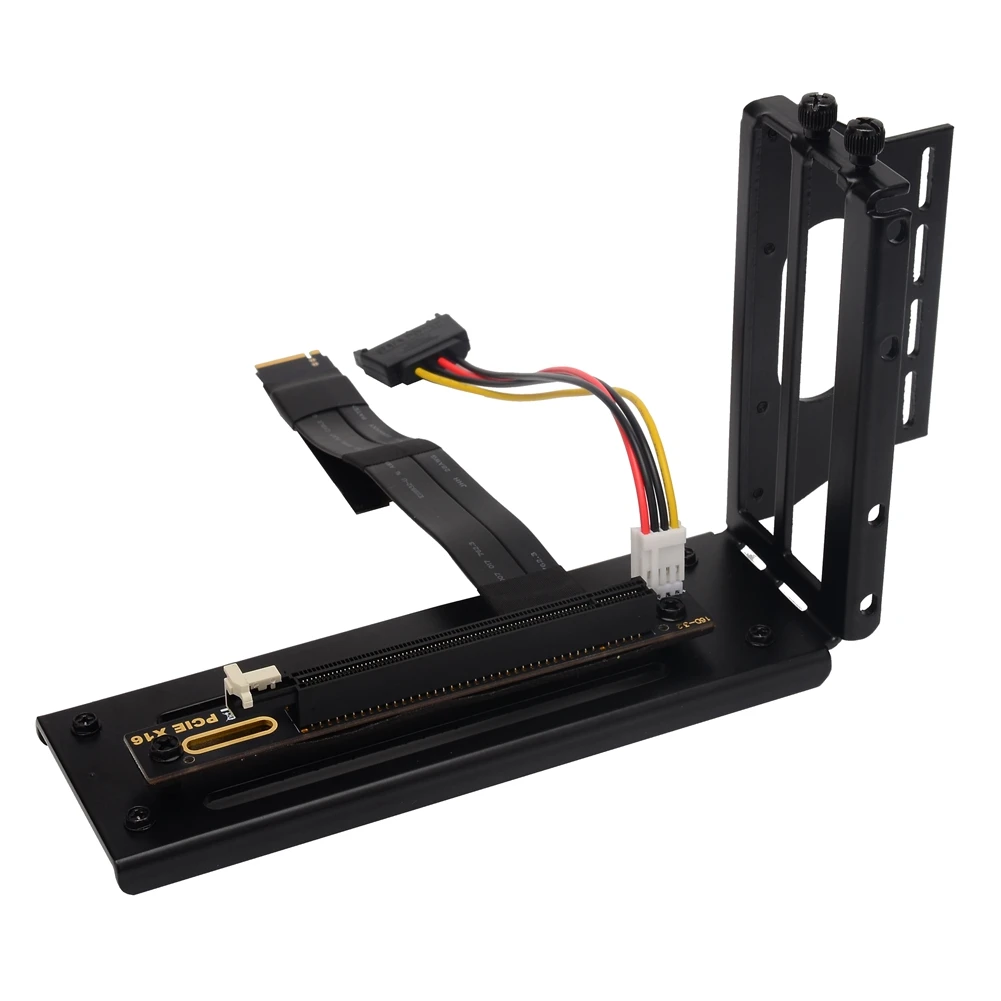 Vertical GPU Bracket M.2 KEY-M NVMe to PCI Express X16 Motherboard Mining Riser Card Extension Cable for Graphics Cards