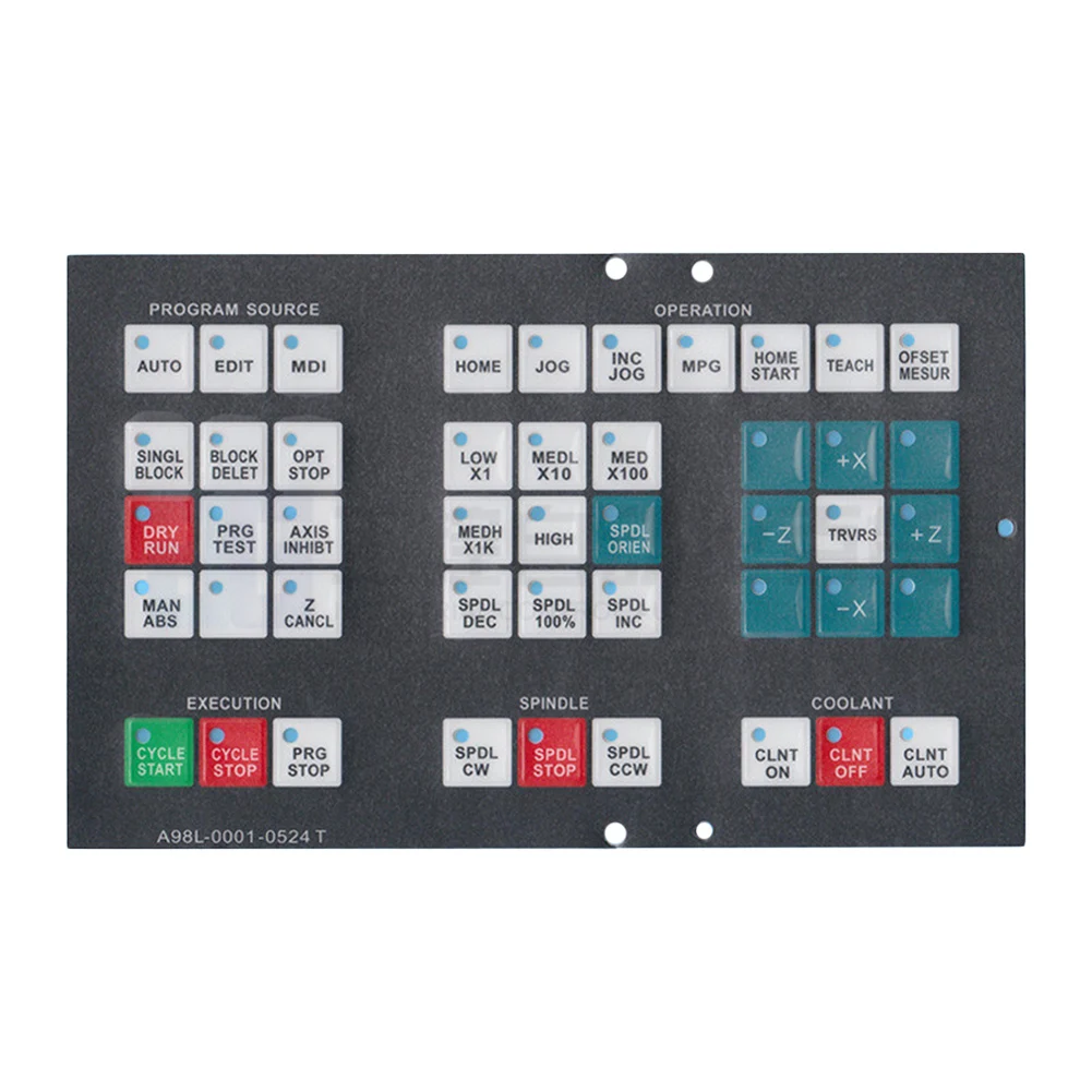 A98L-0001-0524T  Machine Control Keypad Operator Keypad Protective Key Panel For Fanuc Membrane Keypad Protective Film