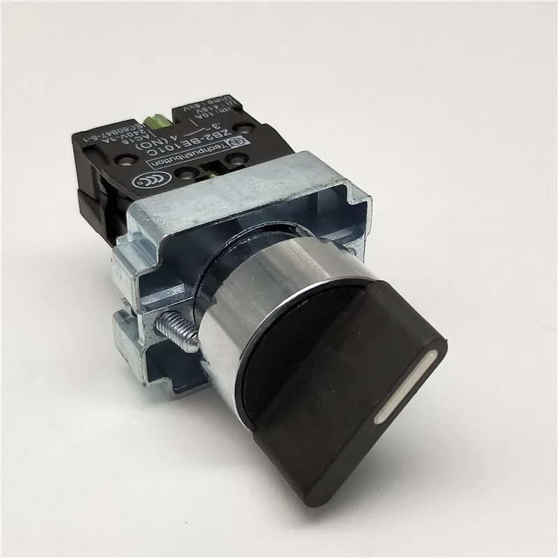 22mm XB2-BD33 XB2-BD21 XB2-BD53 NO NC 2/3 Position Maintained Select Selector Switch Replaces Tele Schneider Telemecanique