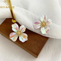 XIYANIKE  2020 New Golden Colorful Flower Earrings Beautiful Little Plant fashion Cute Earrings Women Holiday Party Jewelry