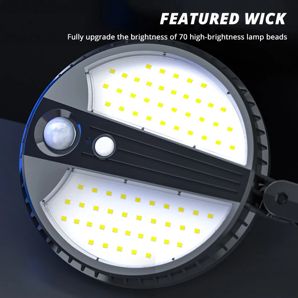 LED Solar Light Powerful PIR Motion Sensor Solar Wall Lamp Waterproof Outdoor Garden Lighting Street Lamps with Remote Control