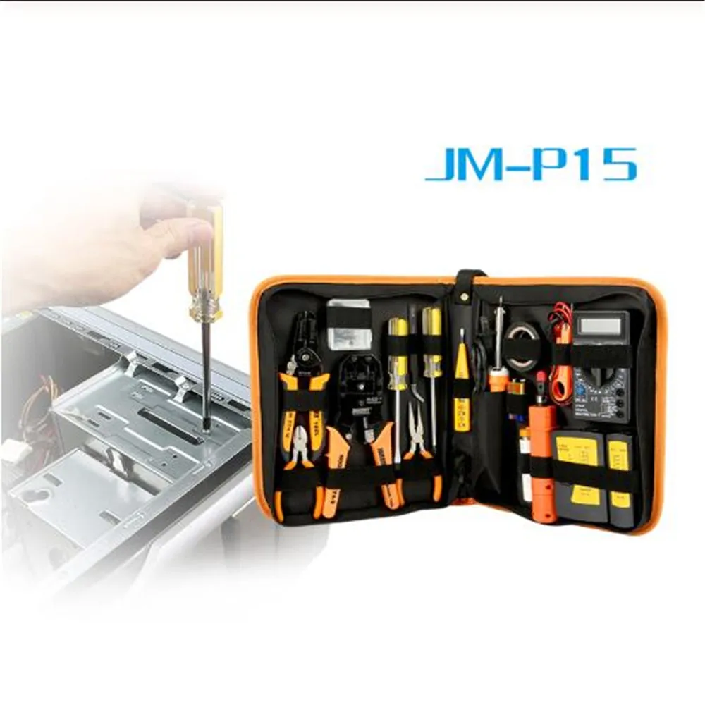 Portable LAN Network Repair Tool Kit RJ45 RJ11 RJ12 Cable Tester Repair Set Professional Network Tool Kit Dropshipping