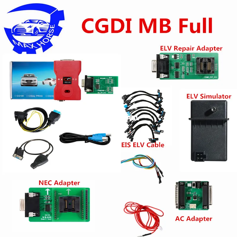 

CGDI Prog MB Benz Key Programmer Fastest Way via OBD Support All Key Lost with Online Password Calculate Function