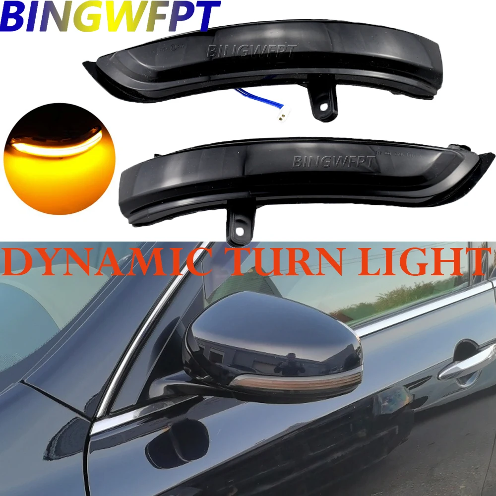 

Left+Right For Nissan Teana J32 2008 2009 2010 - 2013 Dynamic Turn Signal LED Side Mirror Indicator Blinker Sequential Light