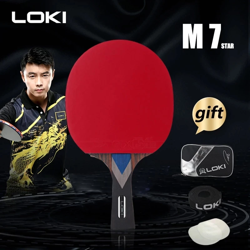 

LOKI M 7 Star Table Tennis Racket Carbon Tube Tech PingPong Bat Professional Competition Ping Pong Paddle for Fast Attack Arc