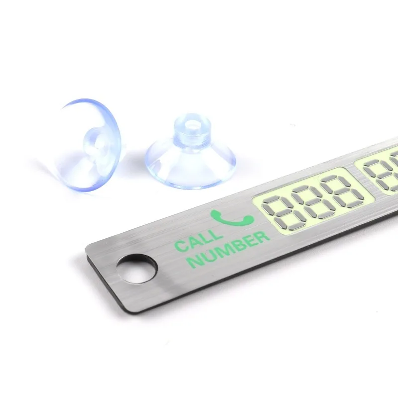 سيارة التصميم رقم الهاتف بطاقة ملصق ليلة مضيئة بطاقة مواقف السيارات المؤقتة لوحة المصاصون رقم الهاتف بطاقة سيارة ملصقا