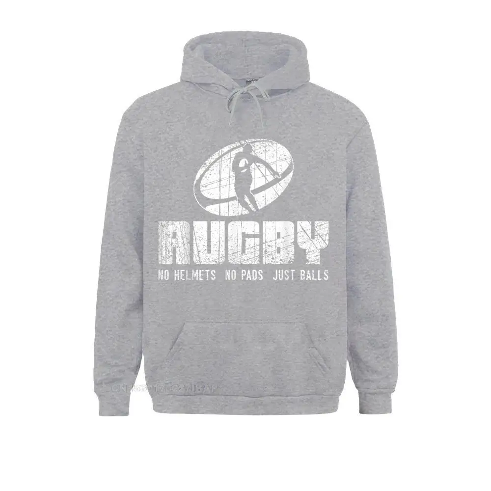 Rugby No Helmet No Pads Just Balls Shirt Funny Rugby Quote Leisure Women\'s Sweatshirts Funky Camisas Hoodies Gothic Hoods