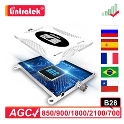 Lintratek 4G LTE Cellular Amplifier 700 B28 B3 1800 Mobile Phone Repeater GSM 900 WCDMA 2100 CDMA B5 850 MHZ Signal Booster