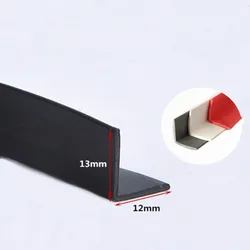 Custom Rubber Angle Corner Protecor Edge Encloser Shield Collision Avoidance Gasket L Strip 13x12mm Black Gray Red White