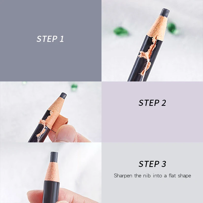 12 Uds venta al por mayor lápiz de cejas marrón belleza Natural sombras baratas cosméticos mujeres maquillaje tinte impermeable Microblading de larga duración