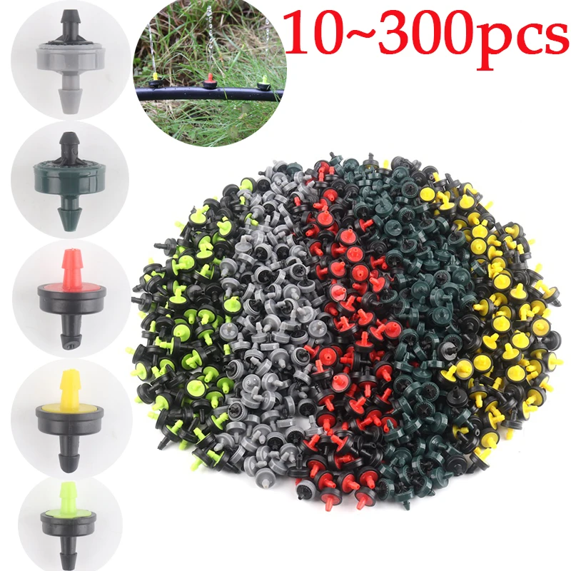 10~300PCS Garden Irrigation Sprinkler 4L 8L 10L 20L 30L Flow Water Saving Dripper Plastic FruitTree Vegetable Watering Emitters