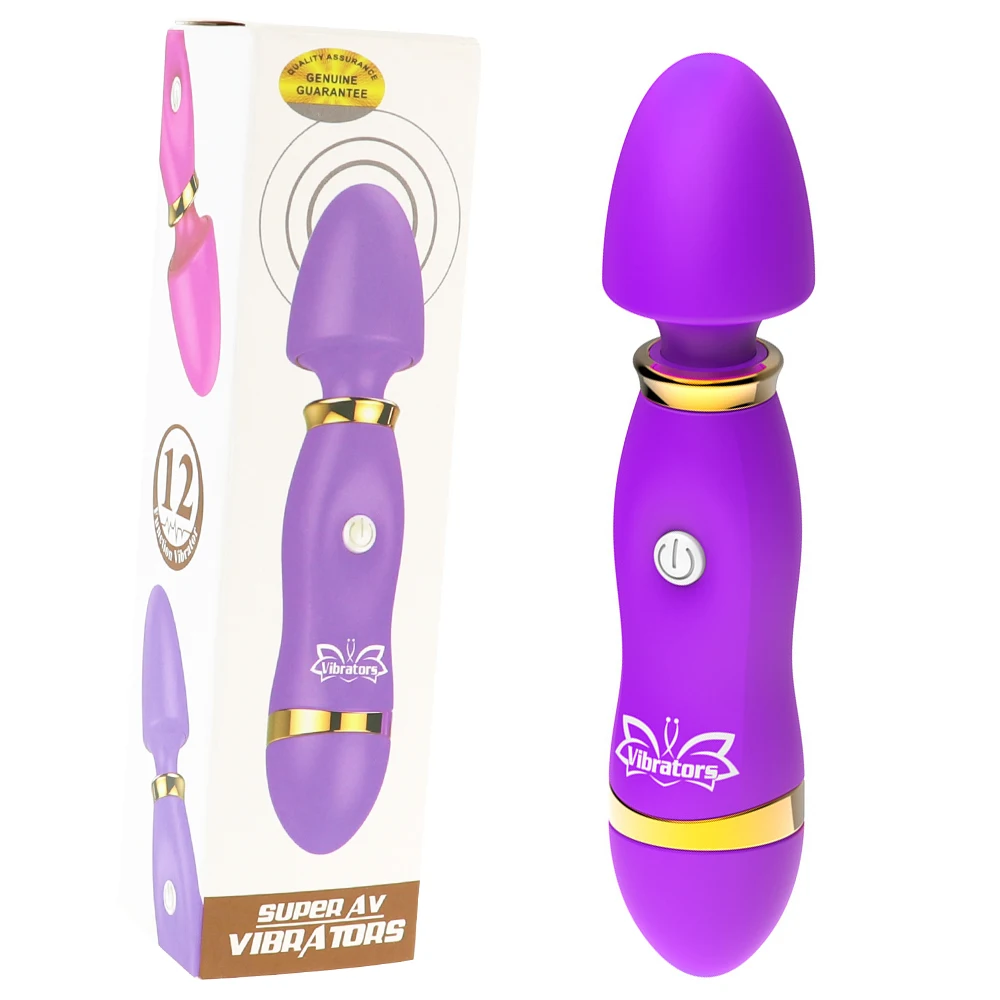 12 Speed Magic Wand Massager AV Wand Vibrator Stick AV Vibrators Strong Clitoris Stimulator Sex Toy for Women Female Masturbator