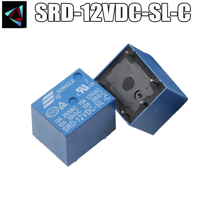 50PCS/lot Relay SRD-12VDC-SL-C 12V 24V 10A 250VAC 5PIN T73 Power Relays