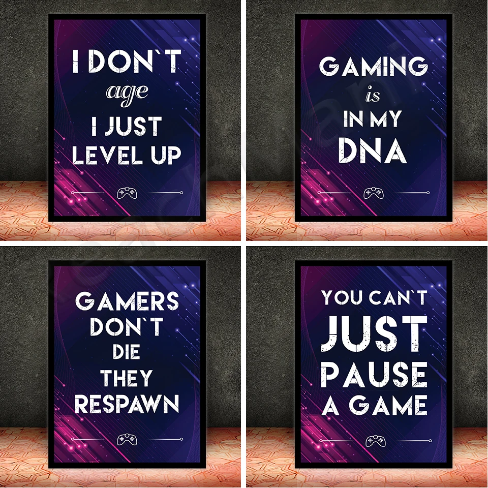 Gaming Poster,Loading, Buttons, Gaming Print, Video Game Decor, Video Game Poster, Teen boy bedroom, Gaming Decor