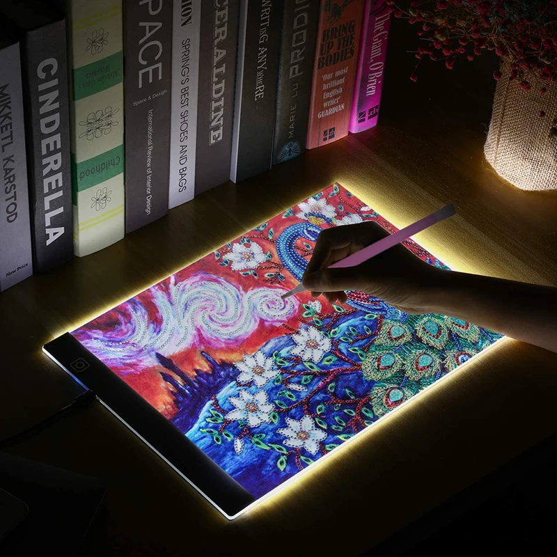 Elice A4 A5 LED Light Pad Artcraft Tracing Light Box Copy Board Digital Tablets diamond Painting Drawing Tablet