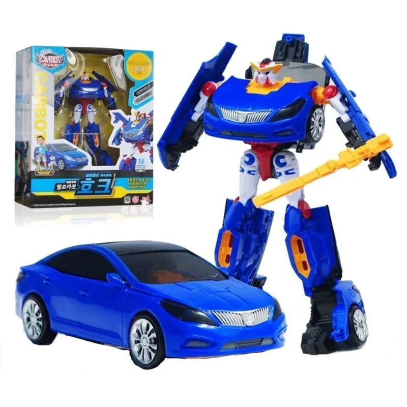 New ABS Hello Carbot Transformation Robot Toys Action Figures Two Mode Deformation Rescue Car Toy for Children Gift