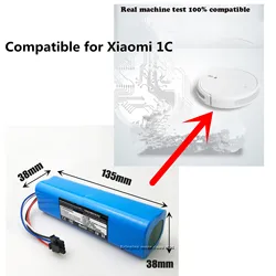 Newest 14.4V 5600mAh Replace li-ion battery for Xiaomi Mijia Vacuum 1C Vacuum Cleaner STYTJ01ZHM hotsell