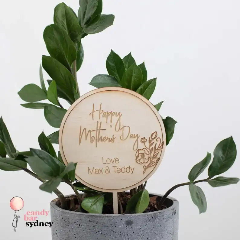 

Personalised Mother's Day Planter Stick Style 3 - Custom Mother's Day Gift - Personalised Mother's Day Presents