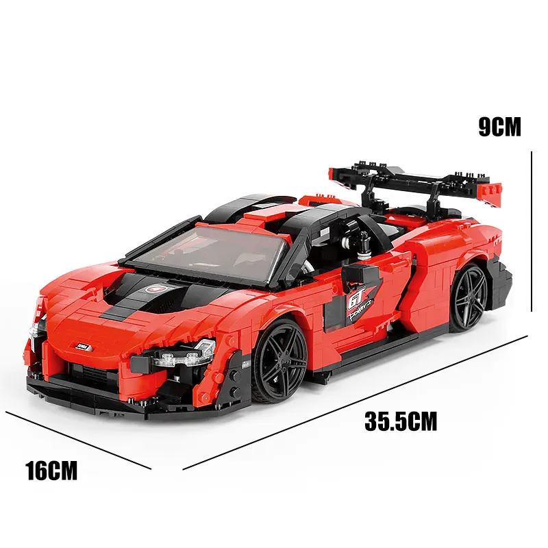 MOLD KING 10007 ของเล่นรถ Senna รถ 1182 ชิ้น Building Blocks ประกอบอิฐของเล่นเด็กคริสต์มาสของขวัญ