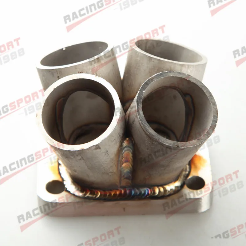 4-1 4 Cylinder Manifold Header Collector T3 T3/T4 With Turbo Inlet Flange