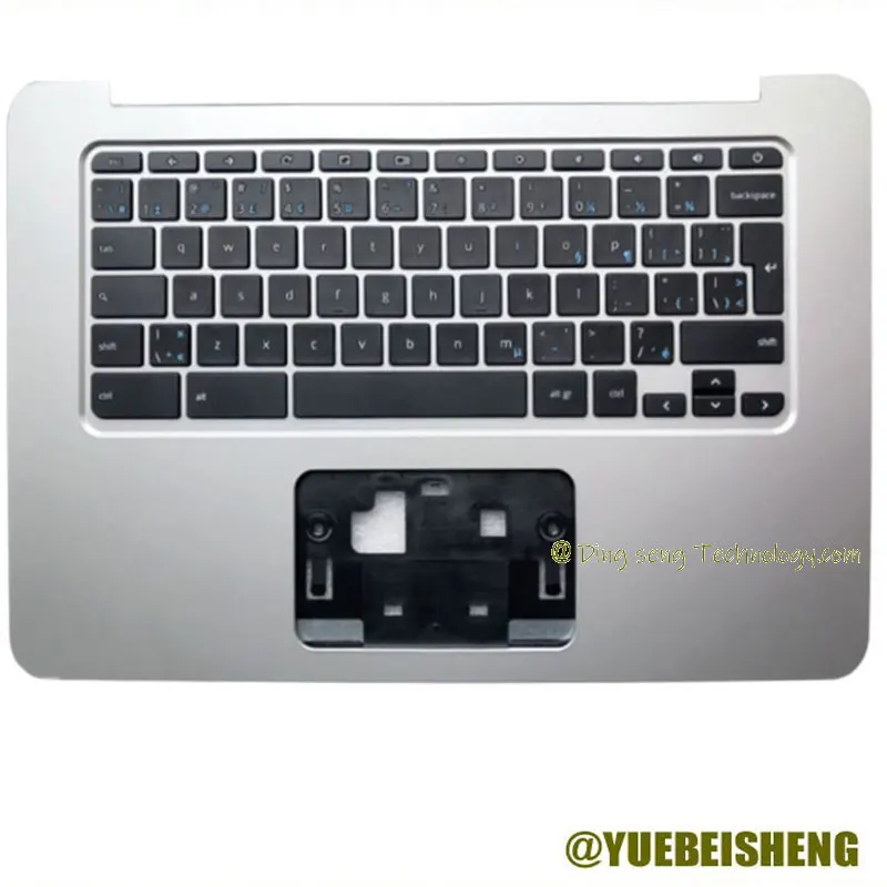 

YUEBEISHENG New for HP Chromebook 14 G3 palmrest EUR keyboard upper cover upper cover