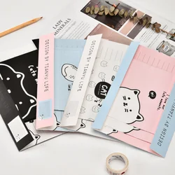 Cat Doodle Envelope Letter Paper Set 3 Envelope 6 Sheets Letter Stationery Wedding Invitation Romantic Confession Love Writing