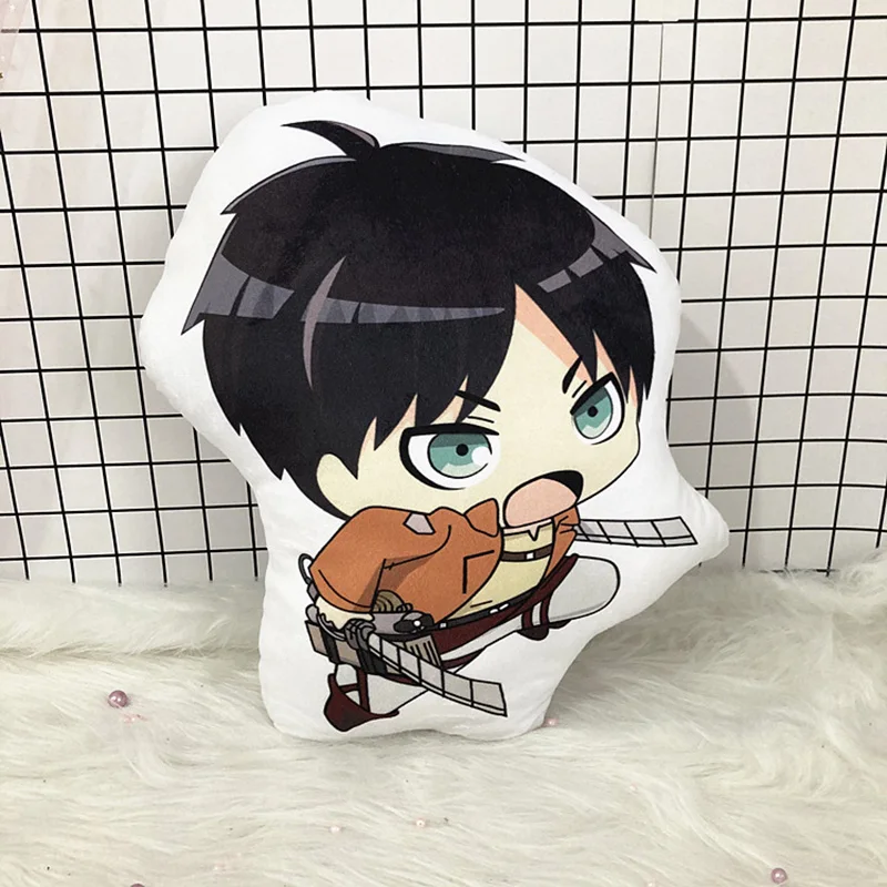 10cm Attack on Titan Plush Doll Anime Attack on Titan Levi Ackerman Stuffed Doll Anime Soft Plush Pillow Toy