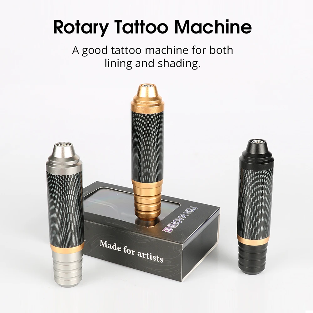 2024 New Rotary Tattoo Pen Machine High Speed 10000rpm Tattoo Gun DC Connection Cartridge Needle Tattoo Strong Quiet Power Motor