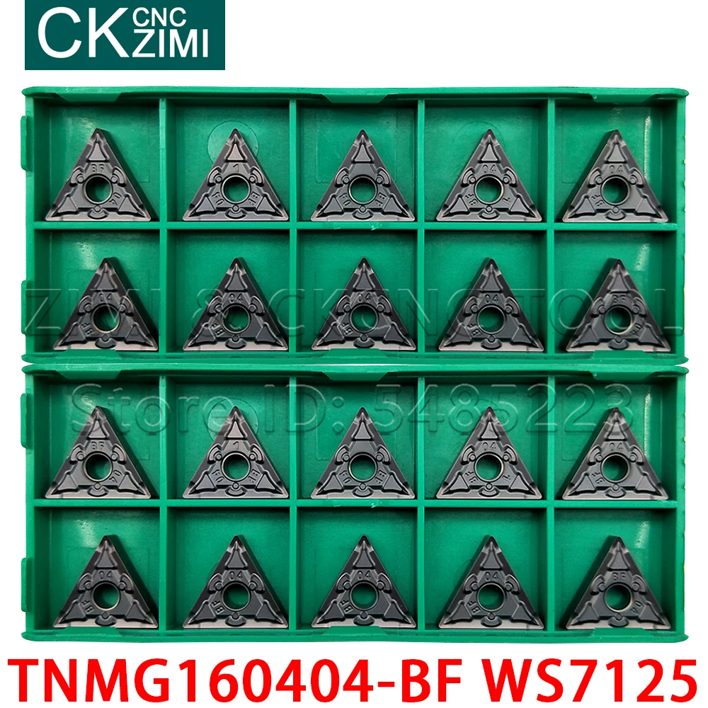 Ferramentas de corte para lâmina de torno cnc, inserções de giro de carboneto ws7125, suporte de ferramentas de corte de alta qualidade tnmg 160404 para aço inoxidável
