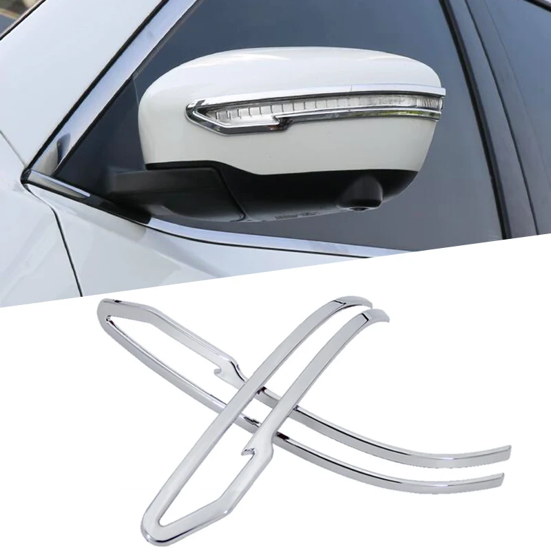 Carbon Fiber Style Door Side Mirror Rearview Strip Chrome Cover Trim Accessories For Nissan Qashqai J11 2016 2017 2018 2019