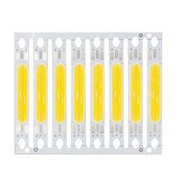 Chip de luz LED COB de 8 piezas, 1W, 3W, 5W, 300mA, 3V, 9-11V, 11-17V, para linterna, lámparas de pared, tubo LED, DIY, Blanco cálido, blanco frío