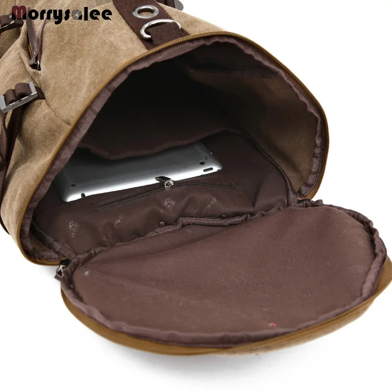 Sac à dos en toile pour homme, grande capacité, sac de voyage, sac d\'alpinisme, haute qualité, 2 tailles