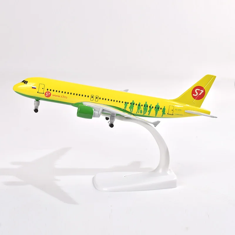 JASON TUTU 20cm S7 Siberian Airbus A320 Airplane Model Plane Model Aircraft Diecast Metal 1/300 Scale Planes Drop shipping