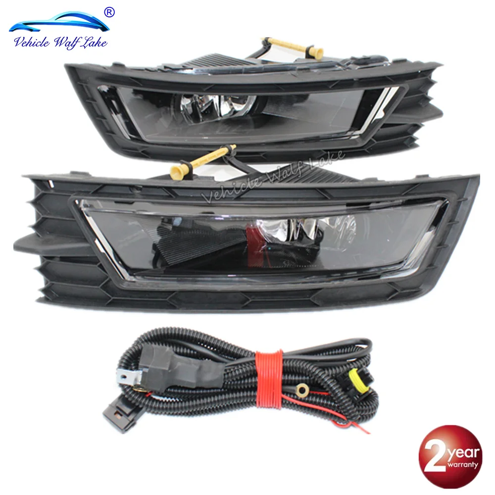 For Skoda Rapid Rapid Spaceback 2012 2013 2014 2015 2016 2017 Car-styling Front Halogen Fog Lamp Fog Light With Bulbs