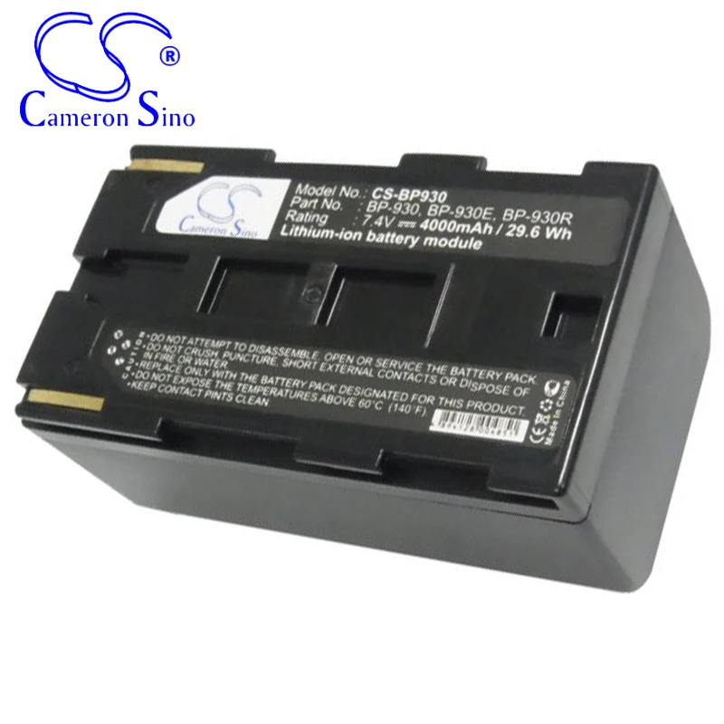 بطارية CameronSino لكاميرات كانون G1000 E2 V75Hi ES8000V MV20 V60Hi ES6500V V420 Optura G35Hi E1 تناسب بطارية كاميرا Canon BP-930