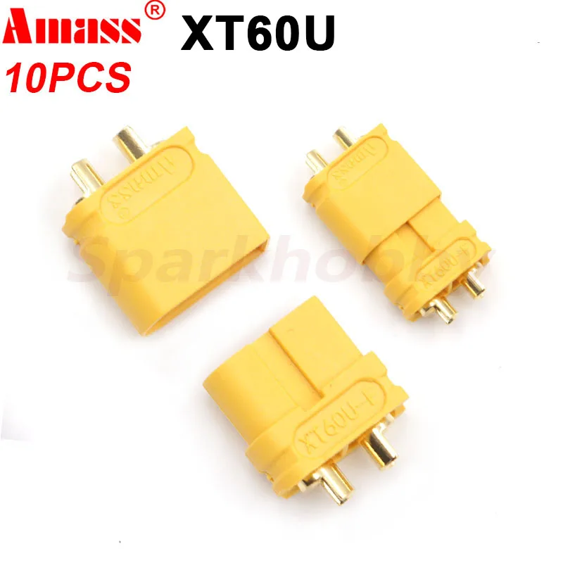 10PCS Amass XT60U 남성 & 여성 총알 커넥터 플러그 3.5mm 골드 도금 바나나 Lipo 배터리 RC 자동차 Quadcopter 비행기